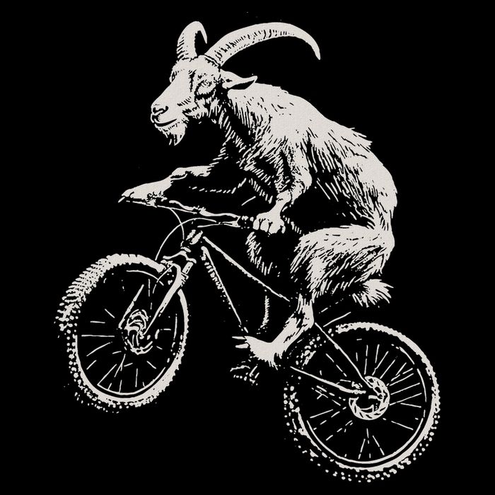 Goat Mountain Bike Funny Cycling Mtb Cyclist Biker Drawstring Bag