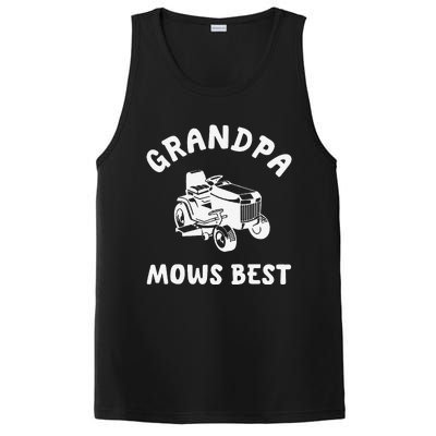 Grandpa Mows Best Lawn Mowing Mower Gardening Landscaping PosiCharge Competitor Tank