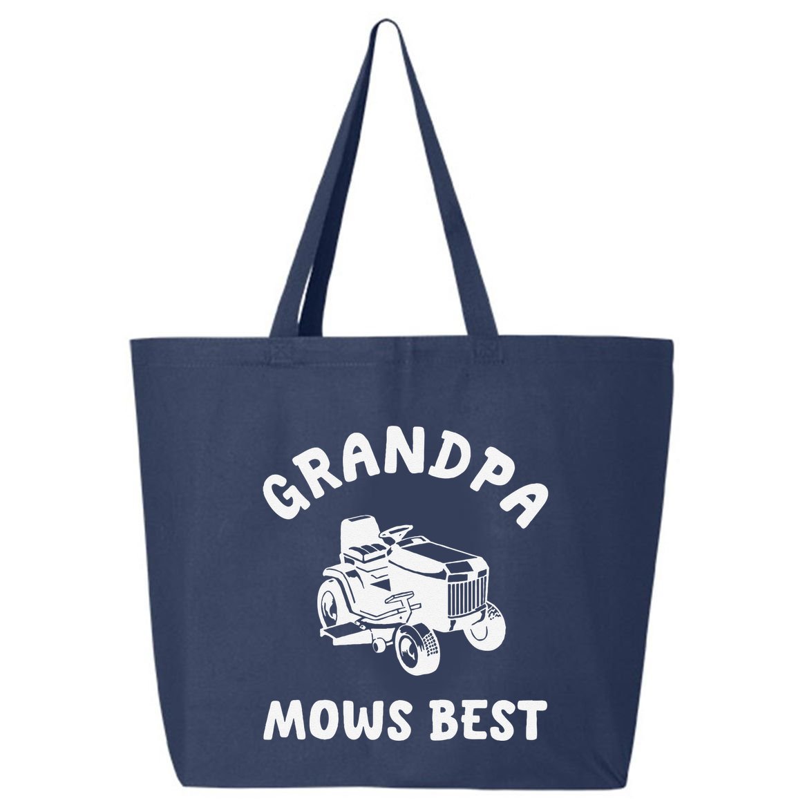 Grandpa Mows Best Lawn Mowing Mower Gardening Landscaping 25L Jumbo Tote
