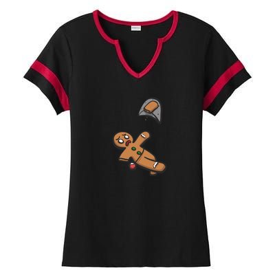 Gingerbread Man Bouldering Ladies Halftime Notch Neck Tee