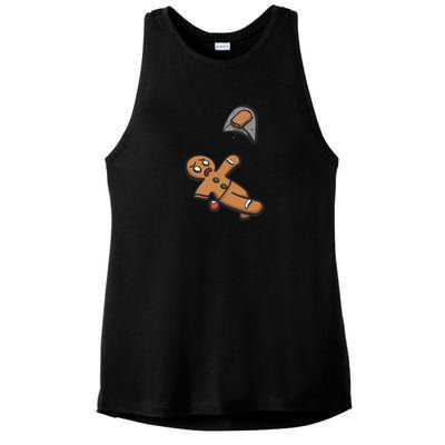 Gingerbread Man Bouldering Ladies PosiCharge Tri-Blend Wicking Tank