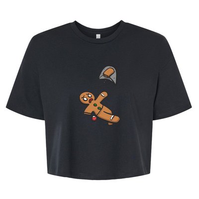 Gingerbread Man Bouldering Bella+Canvas Jersey Crop Tee