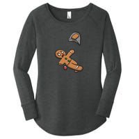 Gingerbread Man Bouldering Women's Perfect Tri Tunic Long Sleeve Shirt