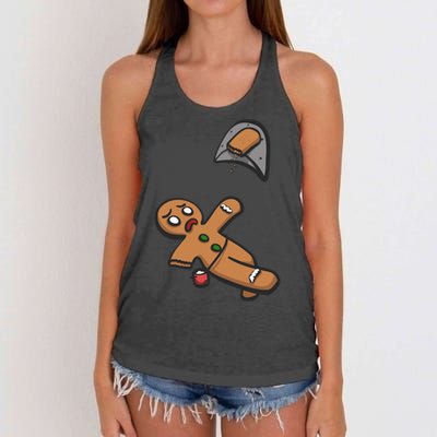 Gingerbread Man Bouldering Women's Knotted Racerback Tank