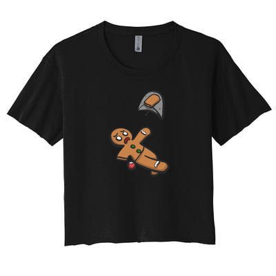 Gingerbread Man Bouldering Women's Crop Top Tee