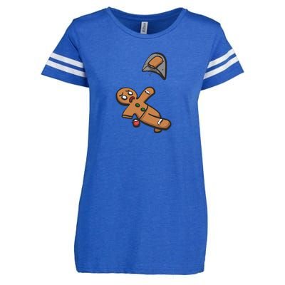 Gingerbread Man Bouldering Enza Ladies Jersey Football T-Shirt