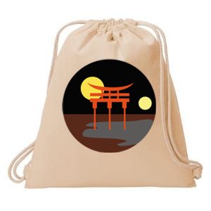 Gay Male Bear Pride Japanese Torii Gate Asian Lgbtq Drawstring Bag