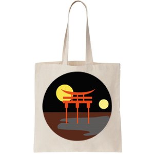 Gay Male Bear Pride Japanese Torii Gate Asian Lgbtq Tote Bag