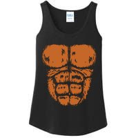 Gorilla Monkey Belly Chest Costume Diy Halloween Ladies Essential Tank