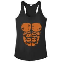 Gorilla Monkey Belly Chest Costume Diy Halloween Ladies PosiCharge Competitor Racerback Tank