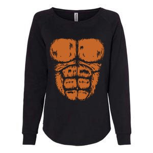 Gorilla Monkey Belly Chest Costume Diy Halloween Womens California Wash Sweatshirt