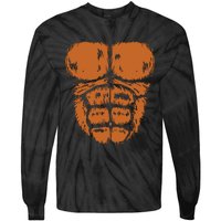 Gorilla Monkey Belly Chest Costume Diy Halloween Tie-Dye Long Sleeve Shirt