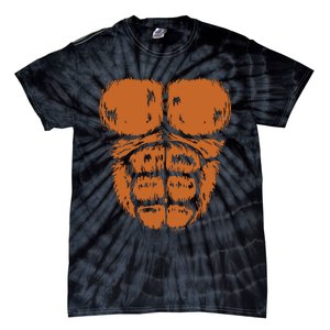 Gorilla Monkey Belly Chest Costume Diy Halloween Tie-Dye T-Shirt