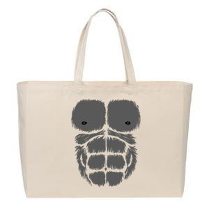 Gorilla Monkey Belly Chest Costume Diy Halloween Cotton Canvas Jumbo Tote