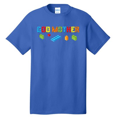 Godmother Master Builder Building Brick Block Family Parents Gift Tall T-Shirt