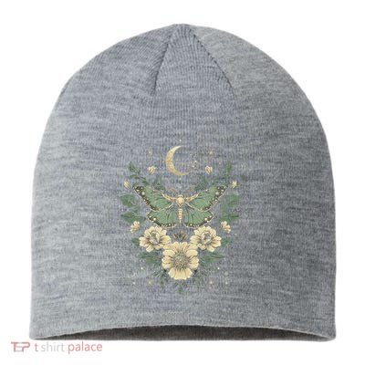 Goblincore Moth Butterfly Moon Phases Cottagecore Art Sustainable Beanie