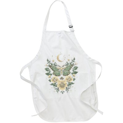 Goblincore Moth Butterfly Moon Phases Cottagecore Art Apron