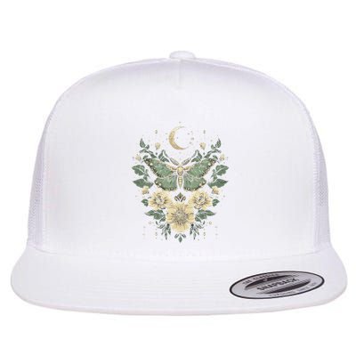 Goblincore Moth Butterfly Moon Phases Cottagecore Art Flatbill Hat