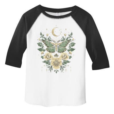 Goblincore Moth Butterfly Moon Phases Cottagecore Art Toddler Fine Jersey T-Shirt