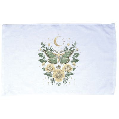 Goblincore Moth Butterfly Moon Phases Cottagecore Art Microfiber Hand Towel