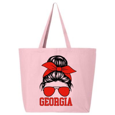 Georgia Messy Bun Varsity 25L Jumbo Tote