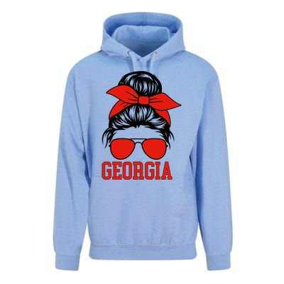 Georgia Messy Bun Varsity Unisex Surf Hoodie