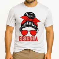 Georgia Messy Bun Varsity Cooling Performance Crew T-Shirt