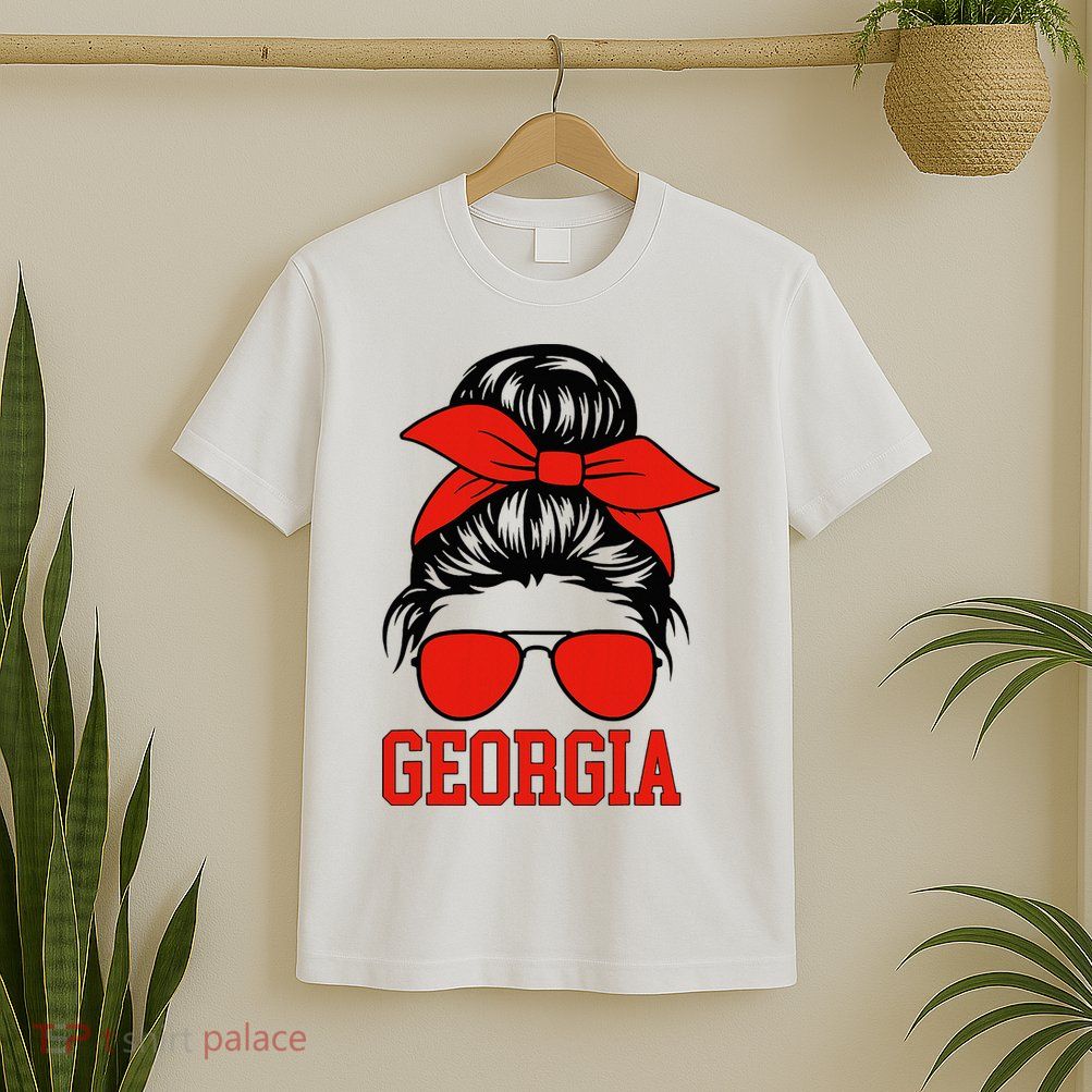Georgia Messy Bun Varsity T-Shirt
