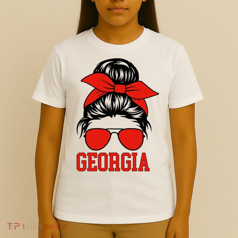Georgia Messy Bun Varsity T-Shirt