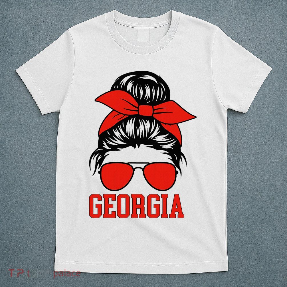 Georgia Messy Bun Varsity T-Shirt
