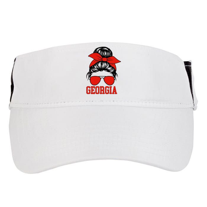 Georgia Messy Bun Varsity Adult Drive Performance Visor
