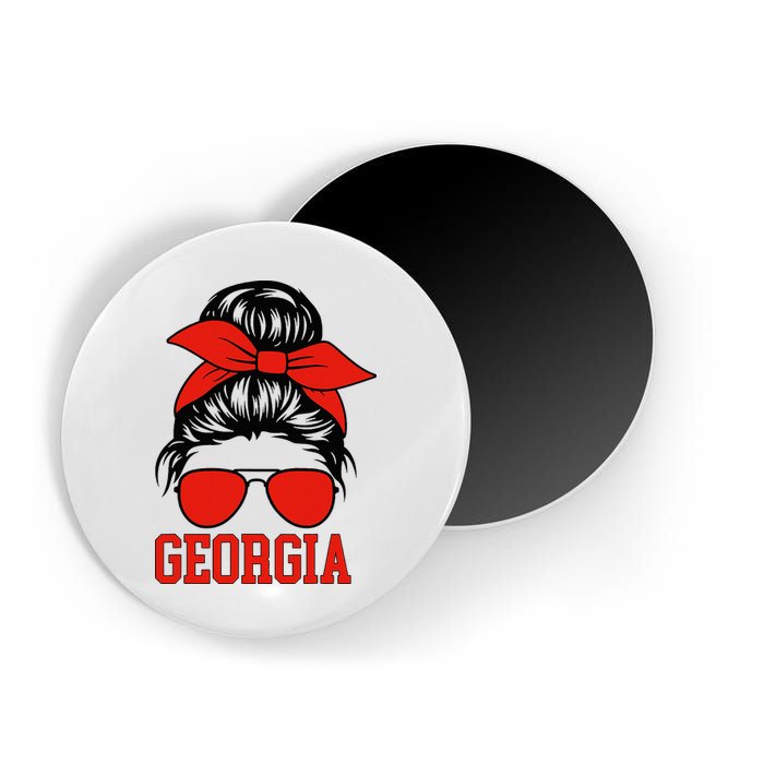 Georgia Messy Bun Varsity Magnet