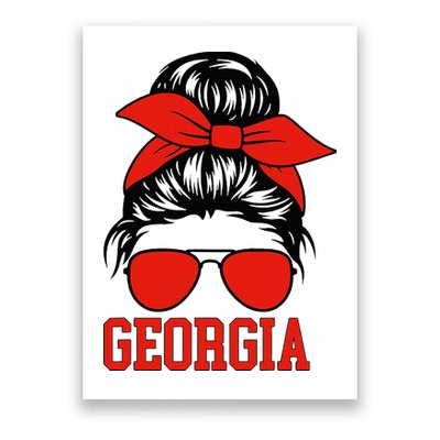 Georgia Messy Bun Varsity Poster