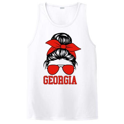 Georgia Messy Bun Varsity PosiCharge Competitor Tank