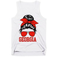 Georgia Messy Bun Varsity Tank Top