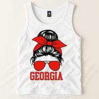 Georgia Messy Bun Varsity Tank Top