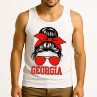 Georgia Messy Bun Varsity Tank Top