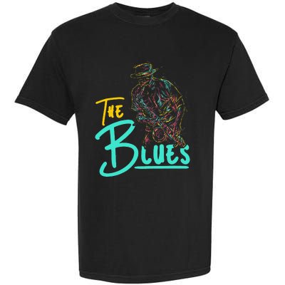 Guitarist Musician Blues Guitar Vintage Blues Music Lover Garment-Dyed Heavyweight T-Shirt