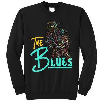 Guitarist Musician Blues Guitar Vintage Blues Music Lover Sweatshirt