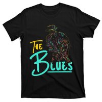 Guitarist Musician Blues Guitar Vintage Blues Music Lover T-Shirt