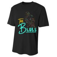 Guitarist Musician Blues Guitar Vintage Blues Music Lover Performance Sprint T-Shirt