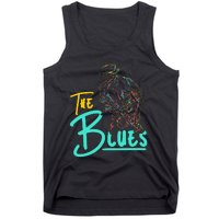 Guitarist Musician Blues Guitar Vintage Blues Music Lover Tank Top