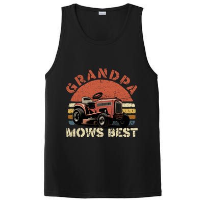 Grandpa Mows Best Lawn Mowing Mower Gardening Landscaping PosiCharge Competitor Tank