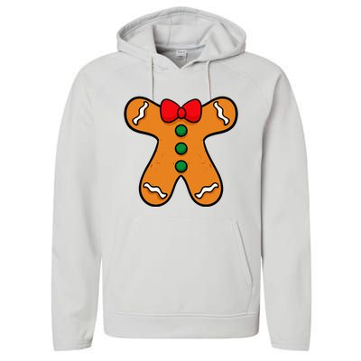 Gingerbread Man Body Costume For Halloween Or Christmas Performance Fleece Hoodie