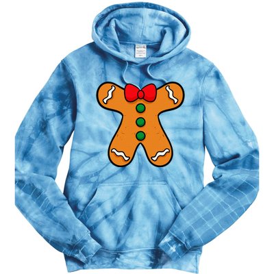 Gingerbread Man Body Costume For Halloween Or Christmas Tie Dye Hoodie