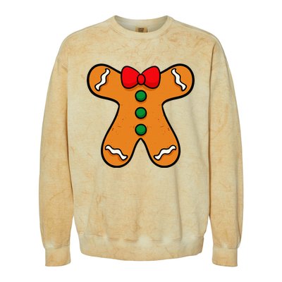 Gingerbread Man Body Costume For Halloween Or Christmas Colorblast Crewneck Sweatshirt