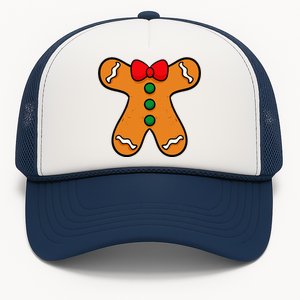 Gingerbread Man Body Costume For Halloween Or Christmas Trucker Hat