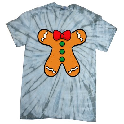 Gingerbread Man Body Costume For Halloween Or Christmas Tie-Dye T-Shirt