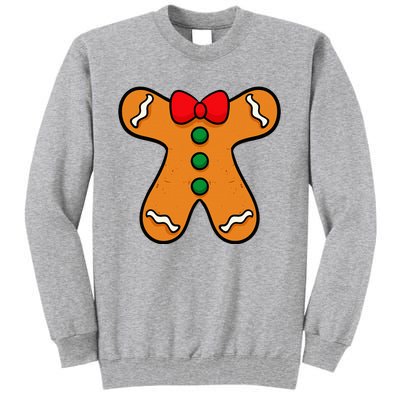 Gingerbread Man Body Costume For Halloween Or Christmas Tall Sweatshirt