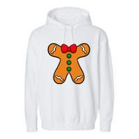 Gingerbread Man Body Costume For Halloween Or Christmas Garment-Dyed Fleece Hoodie